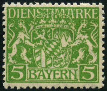 Timbre Royaume de Bavière (1849-1920) Y&T N°SE17