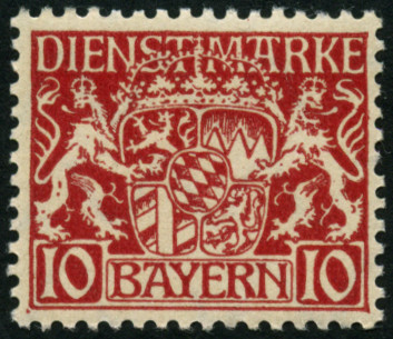 Timbre Royaume de Bavière (1849-1920) Y&T N°SE19