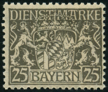 Timbre Royaume de Bavière (1849-1920) Y&T N°SE22