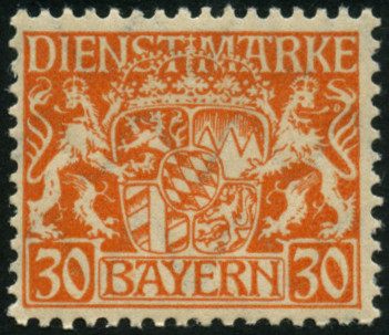 Timbre Royaume de Bavière (1849-1920) Y&T N°SE23