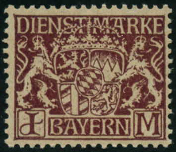 Timbre Royaume de Bavière (1849-1920) Y&T N°SE25