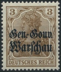 Timbre Pologne, occupation allemande Y&T N7