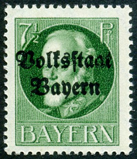 Timbre Royaume de Bavière (1849-1920) Y&T N°118A