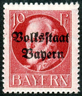 Timbre Royaume de Bavière (1849-1920) Y&T N°119A