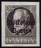 Timbre Royaume de Bavière (1849-1920) Y&T N°122B