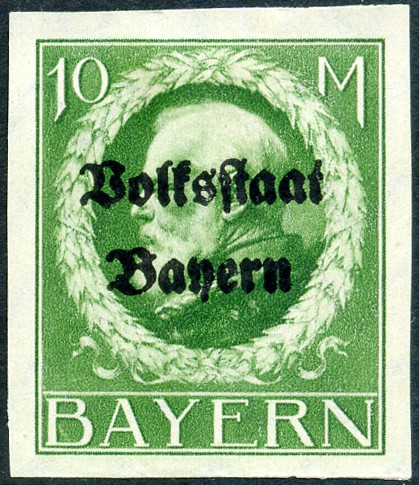 Timbre Royaume de Bavière (1849-1920) Y&T N°134B