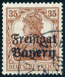 Timbre Royaume de Bavière (1849-1920) Y&T N°144