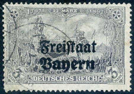 Timbre Royaume de Bavière (1849-1920) Y&T N°150
