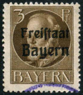 Timbre Royaume de Bavière (1849-1920) Y&T N°152A