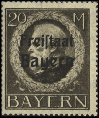 Timbre Royaume de Bavière (1849-1920) Y&T N°170A