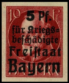 Timbre Royaume de Bavière (1849-1920) Y&T N°171B