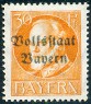 Timbre Royaume de Bavière (1849-1920) Y&T N°123A