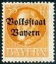 Timbre Royaume de Bavière (1849-1920) Y&T N°124A