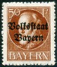Timbre Royaume de Bavière (1849-1920) Y&T N°126A
