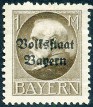 Timbre Royaume de Bavière (1849-1920) Y&T N°130A