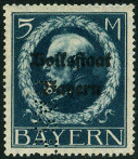 Timbre Royaume de Bavière (1849-1920) Y&T N°133A