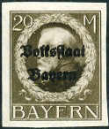 Timbre Royaume de Bavière (1849-1920) Y&T N°135B