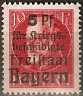Timbre Royaume de Bavière (1849-1920) Y&T N°171A