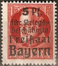 Timbre Royaume de Bavière (1849-1920) Y&T N°172A
