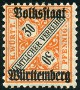 Timbre Royaume de Wurtemberg (1851-1924) Y&T N°SE108