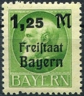 Timbre Royaume de Bavière (1849-1920) Y&T N°174A