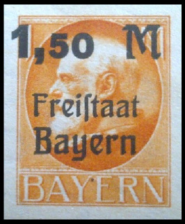 Timbre Royaume de Bavière (1849-1920) Y&T N°175B