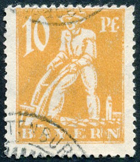 Timbre Royaume de Bavière (1849-1920) Y&T N°178