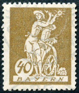 Timbre Royaume de Bavière (1849-1920) Y&T N°182