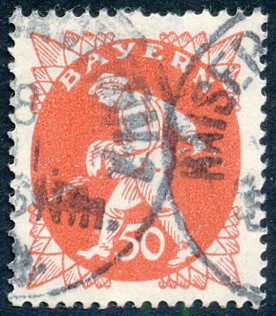 Timbre Royaume de Bavière (1849-1920) Y&T N°183