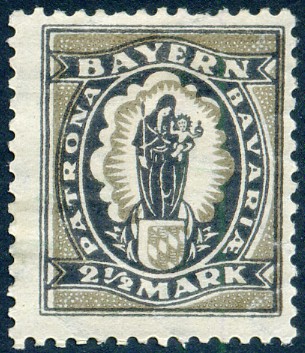 Timbre Royaume de Bavière (1849-1920) Y&T N°189