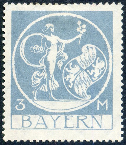 Timbre Royaume de Bavière (1849-1920) Y&T N°190