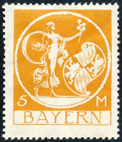 Timbre Royaume de Bavière (1849-1920) Y&T N°191
