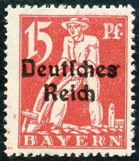 Timbre Royaume de Bavière (1849-1920) Y&T N°198