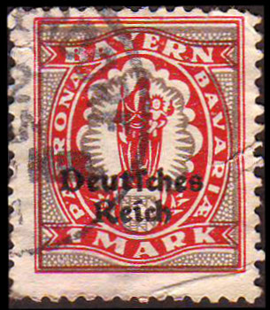 Timbre Royaume de Bavière (1849-1920) Y&T N°206