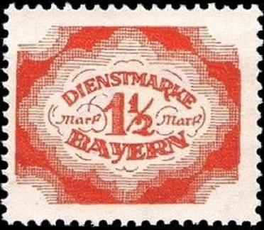 Timbre Royaume de Bavière (1849-1920) Y&T N°SE57