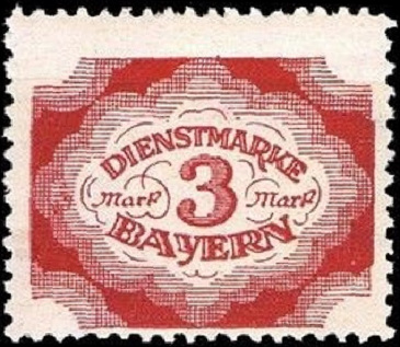 Timbre Royaume de Bavière (1849-1920) Y&T N°SE59