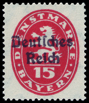 Timbre Royaume de Bavière (1849-1920) Y&T N°SE63