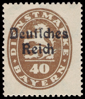 Timbre Royaume de Bavière (1849-1920) Y&T N°SE66