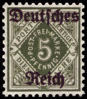 Timbre Royaume de Wurtemberg (1851-1924) Y&T N°SE130