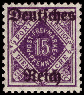 Timbre Royaume de Wurtemberg (1851-1924) Y&T NSE132