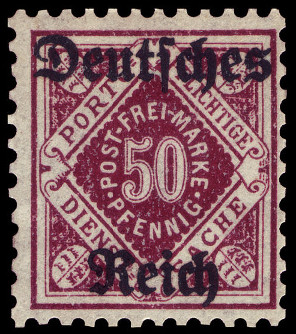 Timbre Royaume de Wurtemberg (1851-1924) Y&T N°SE134