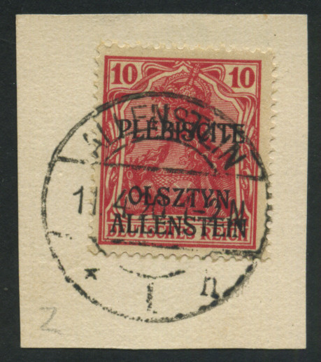 Timbre Olsztyn, Allenstein (1920) Y&T N°2