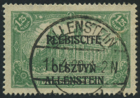 Timbre Olsztyn, Allenstein (1920) Y&T N11