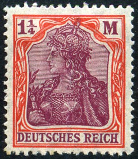 Timbre Empire allemand (1872-1945) Y&T N129