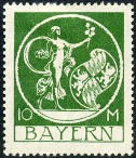 Timbre Royaume de Bavière (1849-1920) Y&T N°192