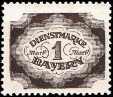 Timbre Royaume de Bavière (1849-1920) Y&T N°SE55