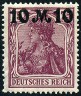 Timbre Empire allemand (1872-1945) Y&T N137