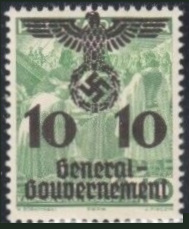 Timbre Pologne, occupation allemande Y&T N°34 Timbre Pologne, occupation allemande Y&T N°34