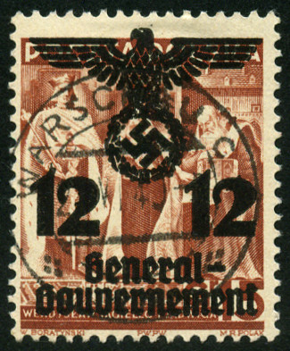 Timbre Pologne, occupation allemande Y&T N°35 Timbre Pologne, occupation allemande Y&T N°35