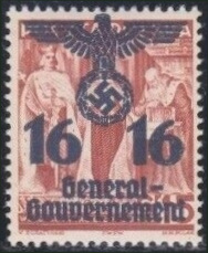 Timbre Pologne, occupation allemande Y&T N°36 Timbre Pologne, occupation allemande Y&T N°36